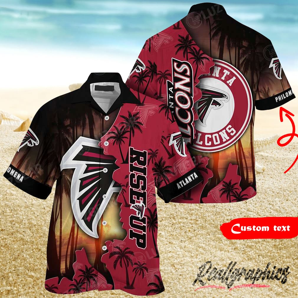 Atlanta Falcons Rise Up Customized Hawaiian Shirt