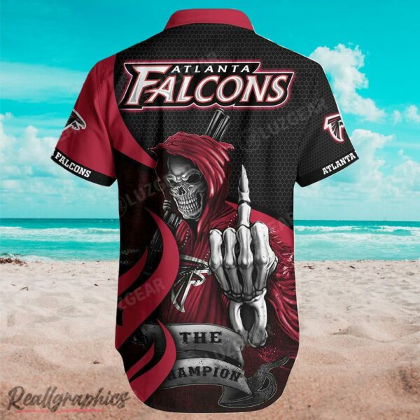 atlanta falcons skull printed button up shirt 2 x0hqz5