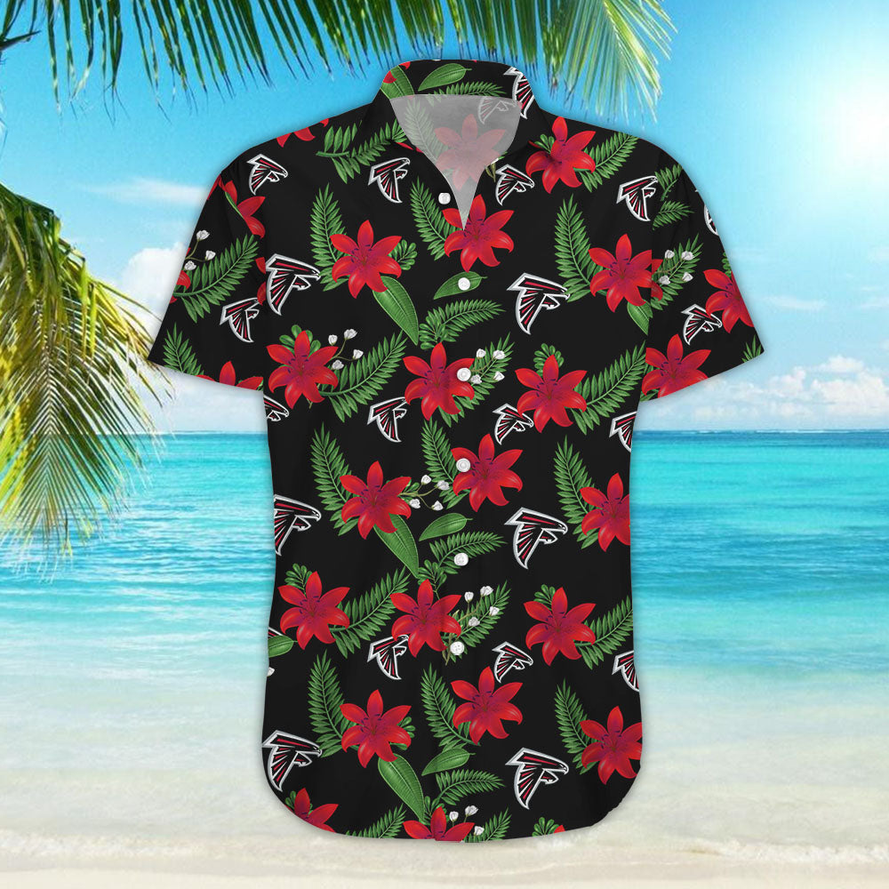 Atlanta Falcons Tropical Flower Hawaiian Shirt