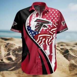 atlanta falcons x us flag graphic casual button shirt 1 orl8na