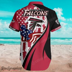 atlanta falcons x us flag graphic casual button shirt 2 qighkj