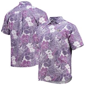 baltimore ravens floral button up shirt purple 1 vpytqp