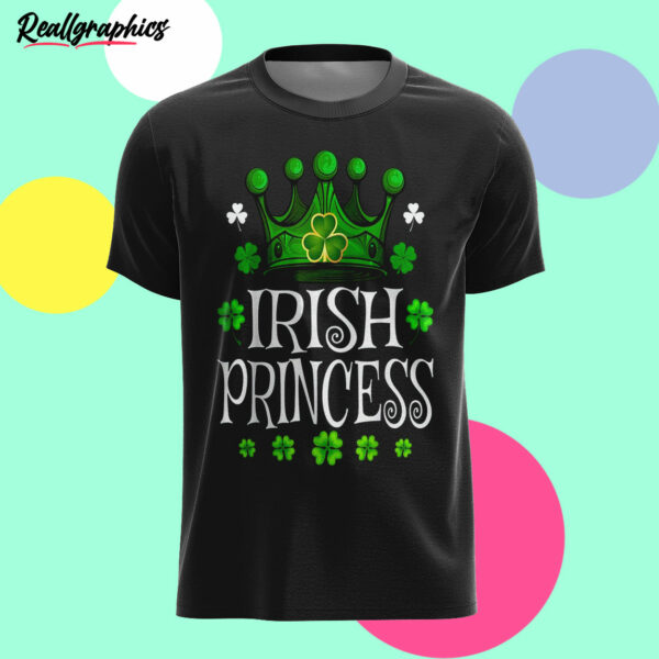 black t shirt st patricks day irish princess m5pvyc