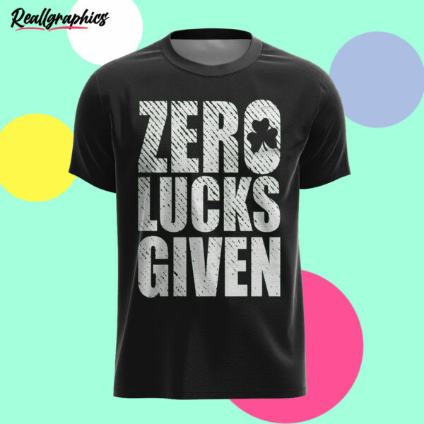 black t shirt zero lucks given afarrz
