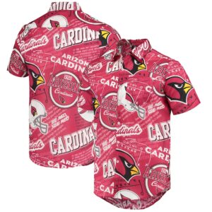 cardinal arizona cardinals thematic button up shirt 1 hwxbho