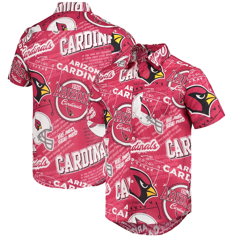 Cardinal Arizona Cardinals Thematic Button-Up Shirt