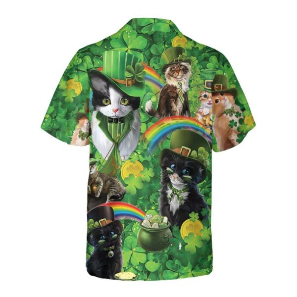 cats saint patricks day hawaiian button shirt 2 yfhjxi