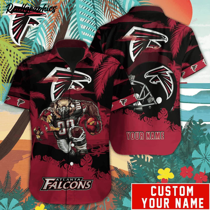 Custom Atlanta Falcons Mascot Aloha Shirt