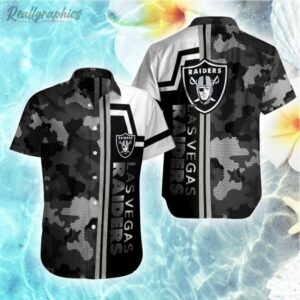 custom las vegas raiders camouflage hawaiian shirt zfoqpv