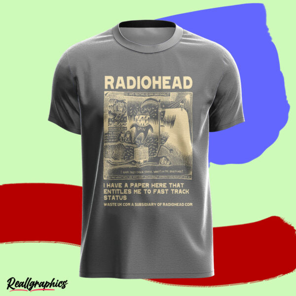 dark heather t shirt radiohead i have a paper here h8zncl
