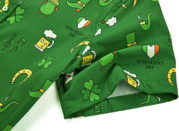 funny st. patricks day irish flag clover short sleeve hawaiian shirt 3 tf30t9