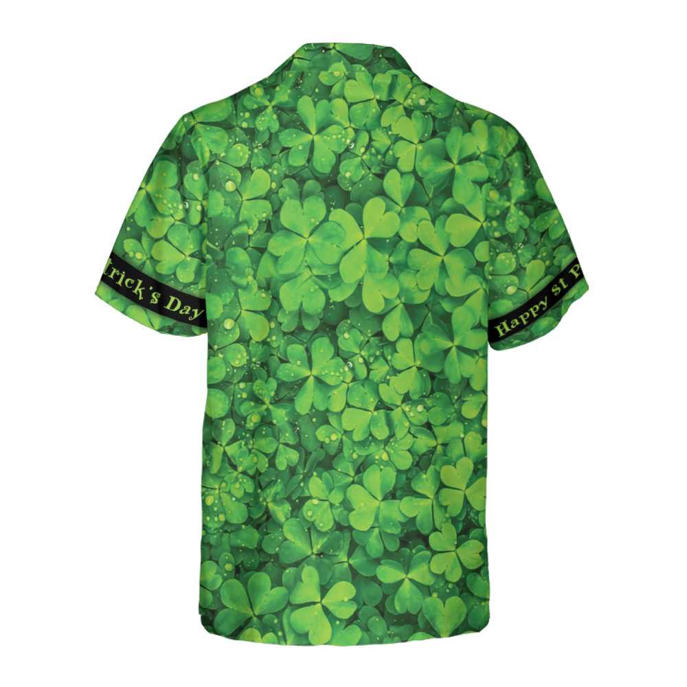 happy st patricks day celtic knot clover pattern button shirt 2 fzlgc3