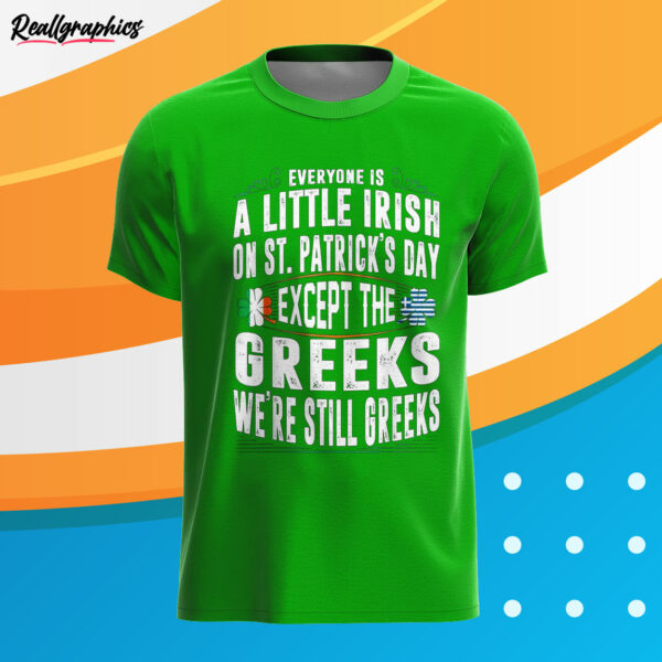 irish green t shirt everyone is irish on st patricks day greeks qgq84a