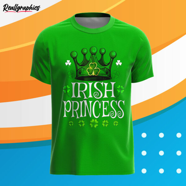 irish green t shirt st patricks day irish princess fp8m4s