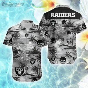 las vegas raiders nfl football hawaiian short sleeve shirt jpcvxs