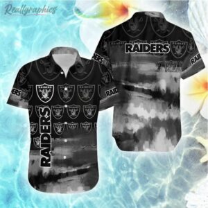 las vegas raiders nfl hawaiian short sleeve shirt zeptc2