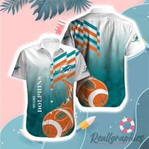miami dolphins football ball hawaiian shirt y9g5sb