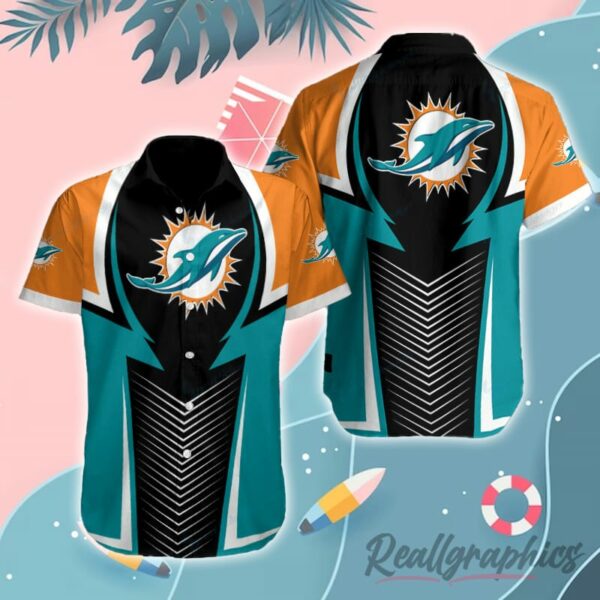 miami dolphins football short sleeve button shirt hbfouh
