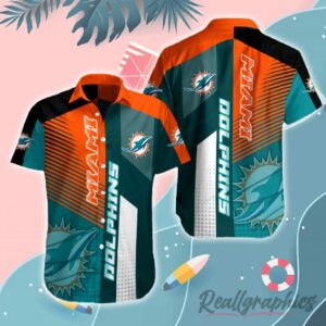 Miami Dolphins Button Up Shirt - Reallgraphics