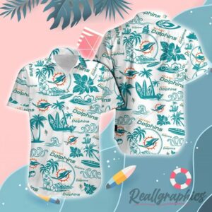 miami dolphins nfl tropical hawaiian shirt zdoehy