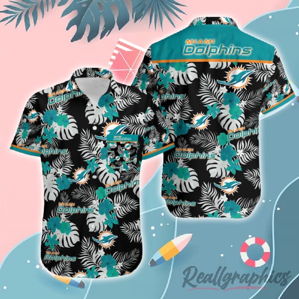 miami dolphins tropical nfl hawaiian shirt fllbvn