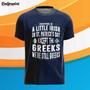 navy t shirt everyone is irish on st patricks day greeks lvgqgy
