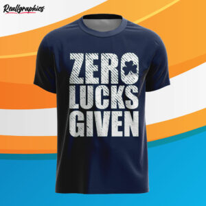 navy t shirt zero lucks given pl70y7