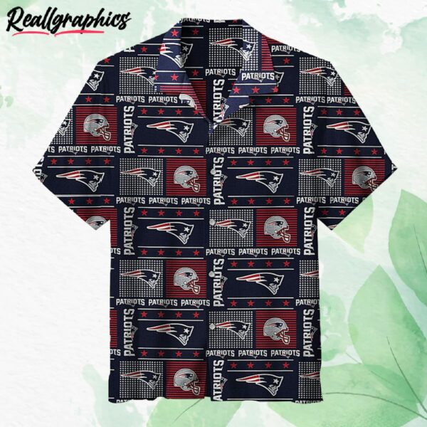 new england patriots pattern printed button shirt 1 hrvk2k