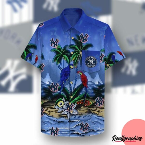 new york yankees parrots hawaiian shirt 1 s6c7cr