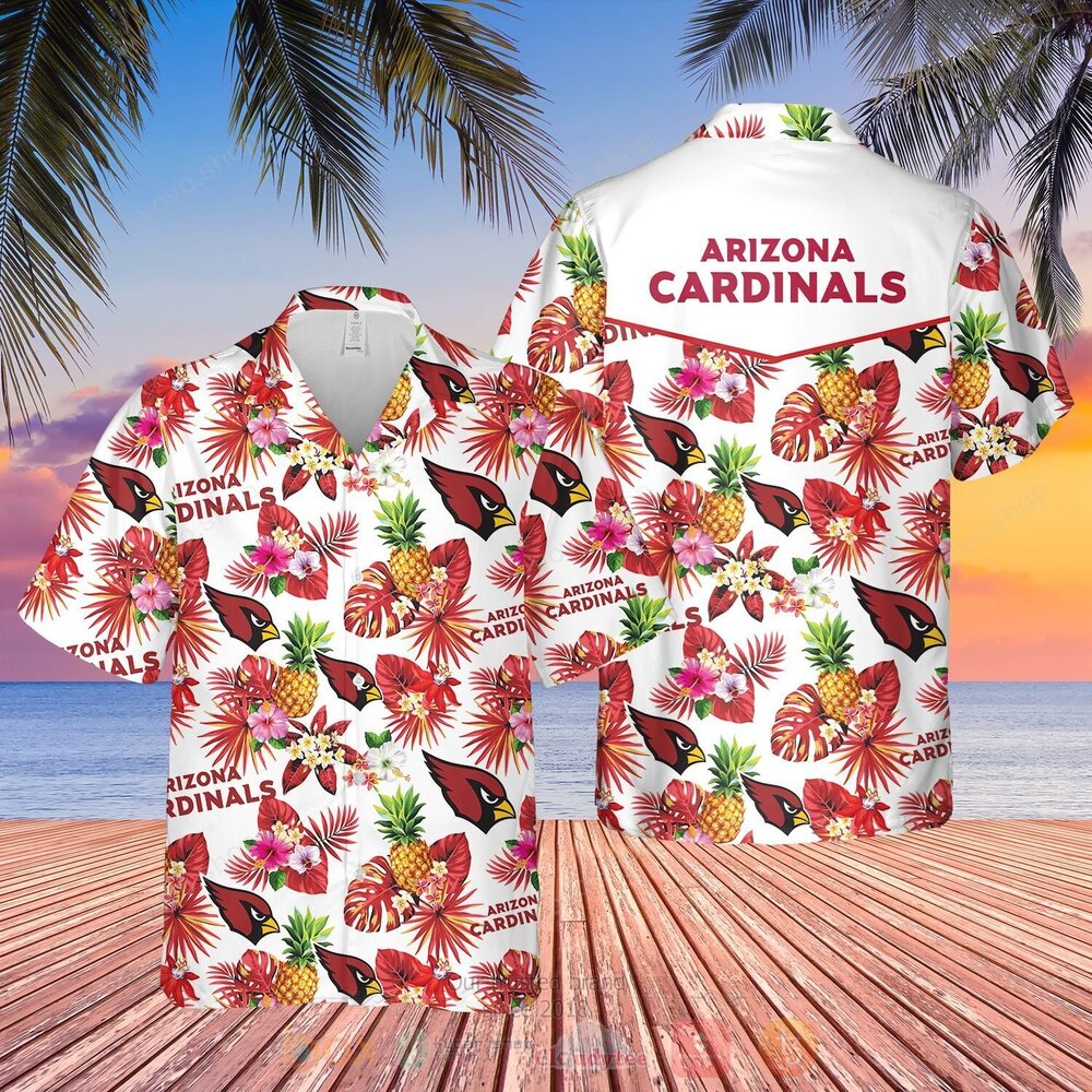 NFL Arizona Cardinals Hawaii Full 3d Shirt-Short For Fans