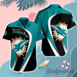 nfl football logo miami dolphins button shirt jnmr14