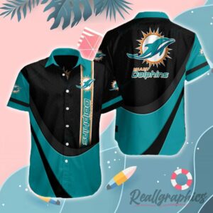 nfl miami dolphins football logo button up shirt apxjym