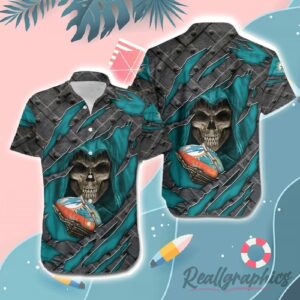 nfl miami dolphins shirt skull cracked metal voeuvi