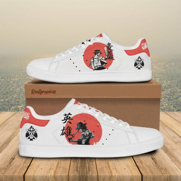 portgas d. ace sneakers custom one piece anime shoes 1 wauwwk