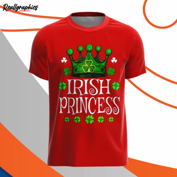 red t shirt st patricks day irish princess lv4hmc