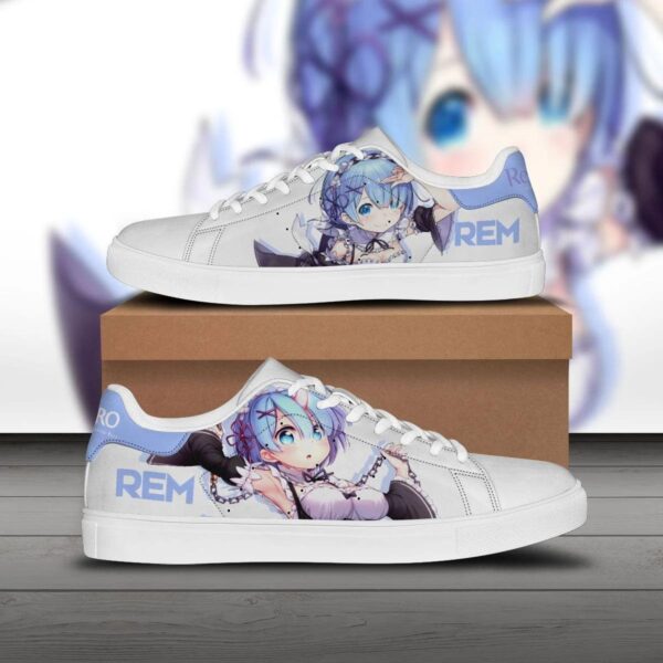 rem blue skate sneakers custom rezero anime shoes 1 nzr7h9