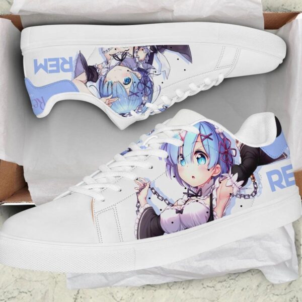rem blue skate sneakers custom rezero anime shoes 2 hjv9ua