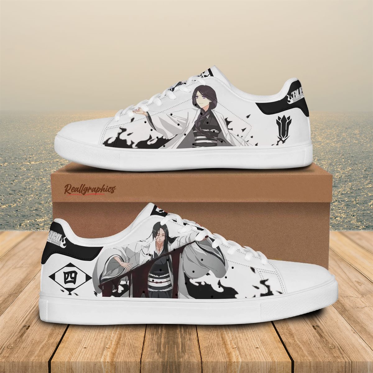 Characters Bleach Sneakers High Top Shoes Anime Fan | All Day Tee