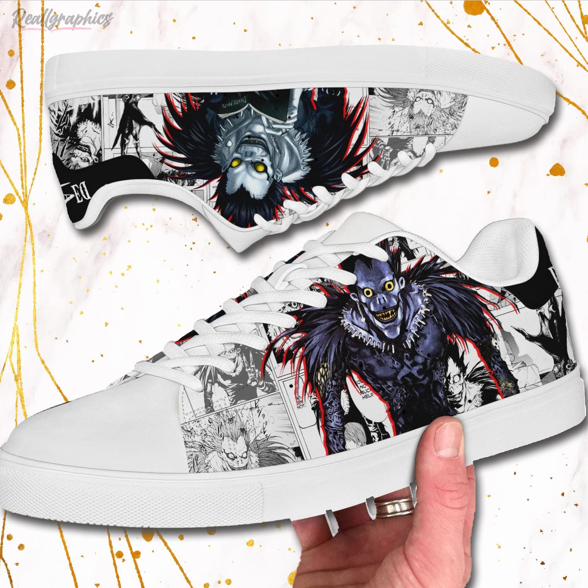 Ryuk Skate Sneakers Death Note Custom Anime Shoes