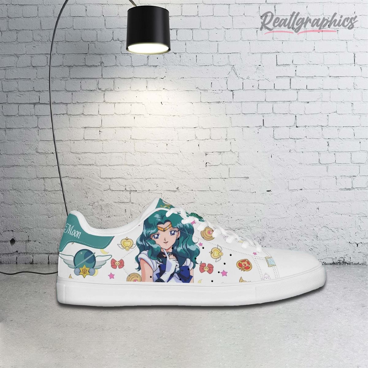 Sailor Neptune Sneakers Custom Sailor Moon Anime Shoes