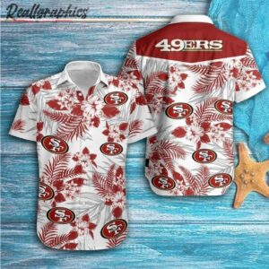 san francisco 49ers tropical hawaiian shirt 46 reynyo
