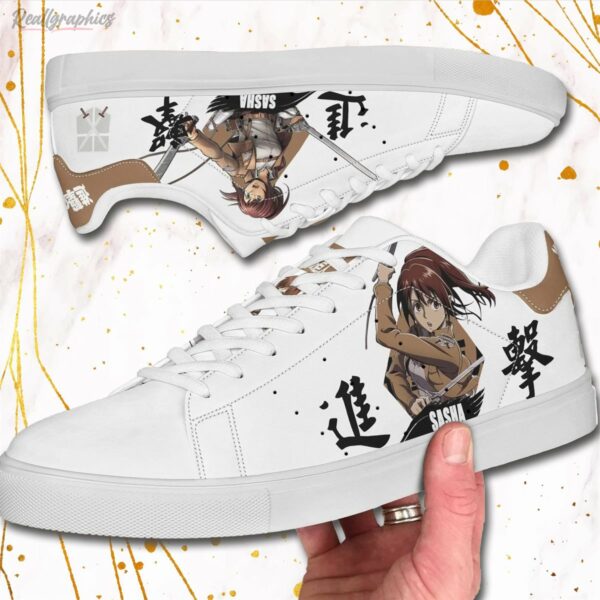 sasha blouse sneakers custom attack on titan anime stan smith shoes 4 rotcdo