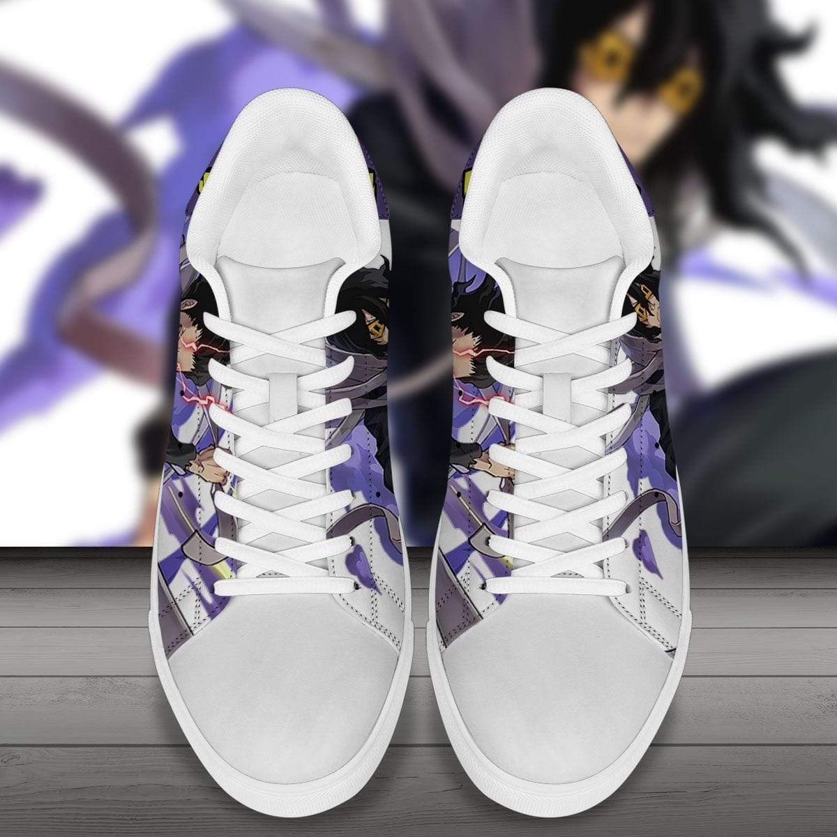 Pligt blive irriteret Forstærke Shota Aizawa Skate Sneakers Custom MHA Anime Shoes - Reallgraphics