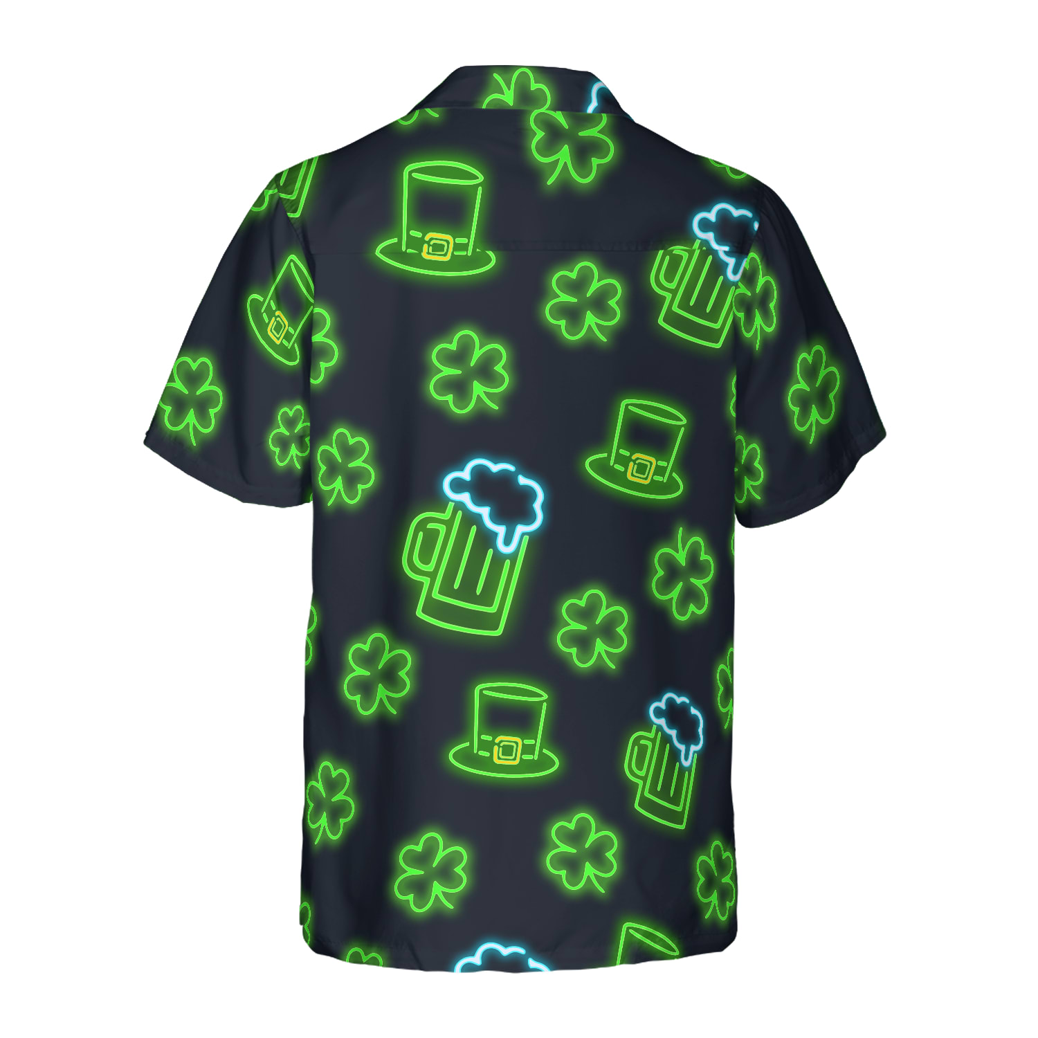 St Patrick's Day 3d Printed Casual Button Up Shirt