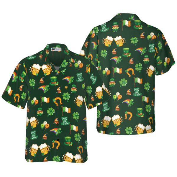 st patricks day symbol pattern hawaiian shirt 1 sbkity