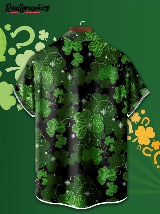 St. Patrick's Day Sexy Girl Short Sleeve Casual Shirt