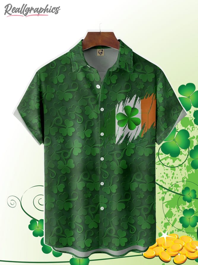St. Patrick's Day Shamrock  Short Sleeve Shirt