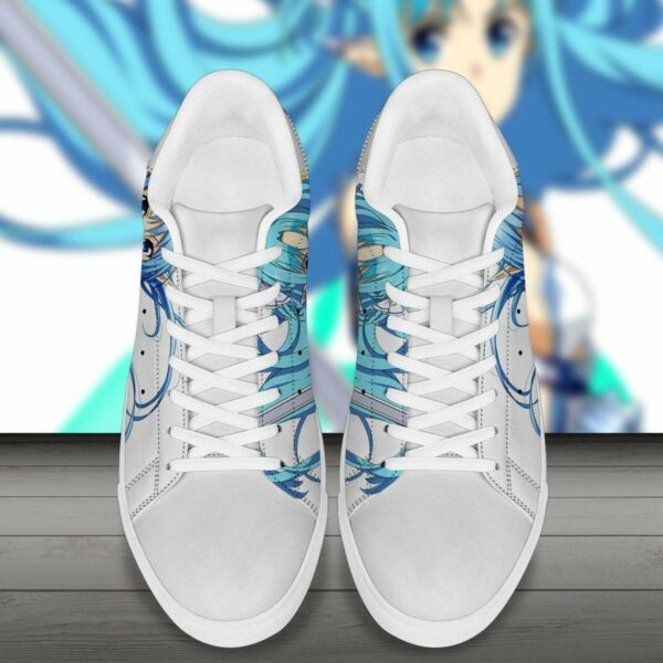 sword art online shoes asuna yuuki skateboard low top custom anime sneakers 3 ls61qg
