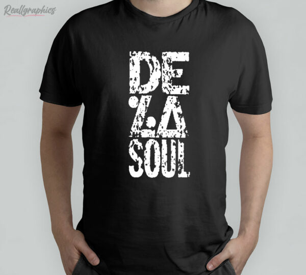 t shirt black de la soul snoidx