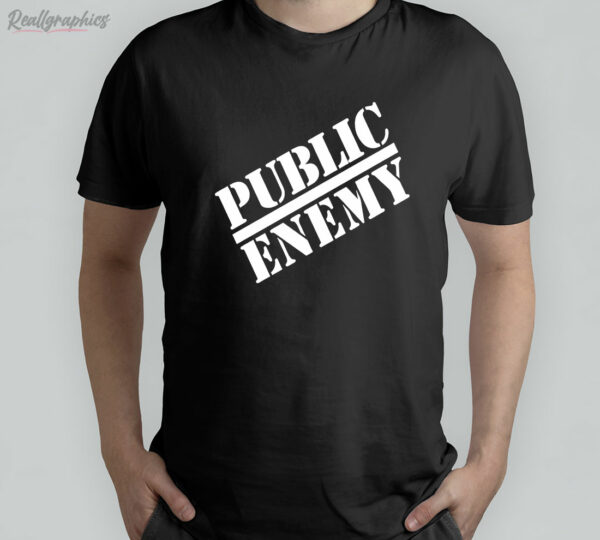 t shirt black public enemy gyehcj